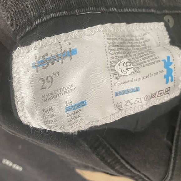 “KSUBI Van Winkle dusted black trashed” size 29 slim fit - Picture 6 of 7